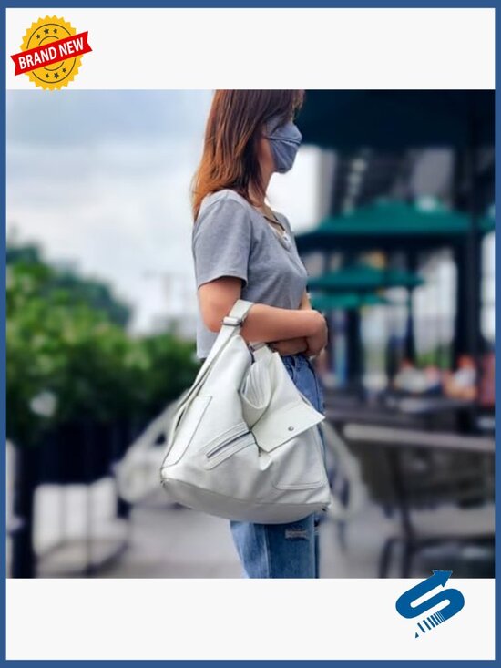 4-in-1 Convertible Crossbody Backpack Purse Large Vegan Leather Work Travel